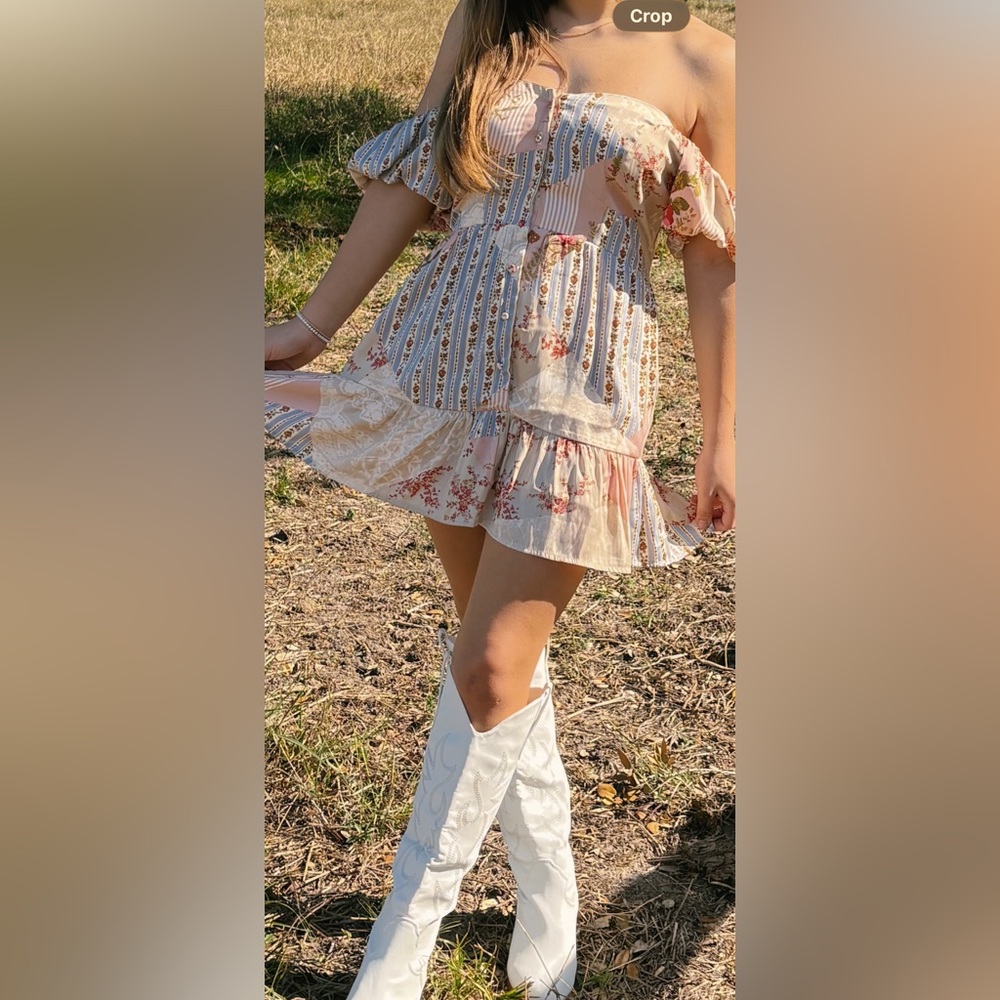 Floral Off-Shoulder Dress